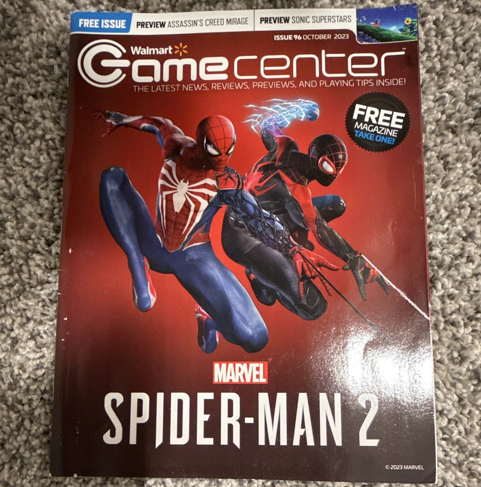 Walmart GameCenter Magazine Issue 9 Oct 2023 English Spider-Man Video Games Free