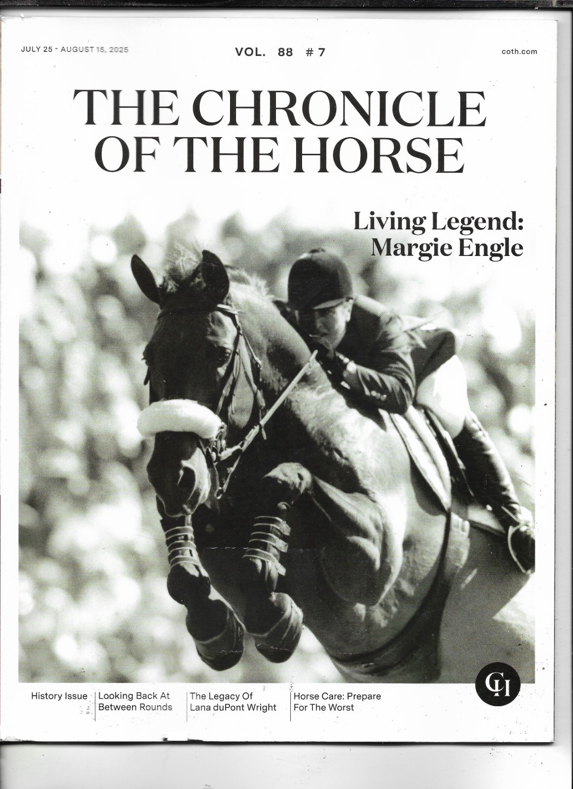 THE CHRONICLE OF THE HORSE–JULY 25 2025–MARGIE ENGLE COVER