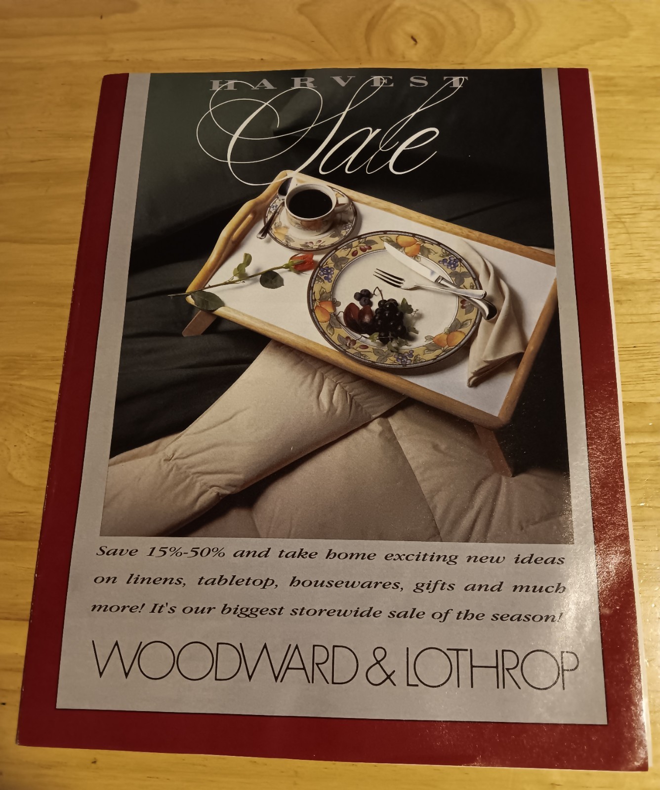 Woodward & Lothrop Harvest Sale 1989 Catalog (36 Pages)