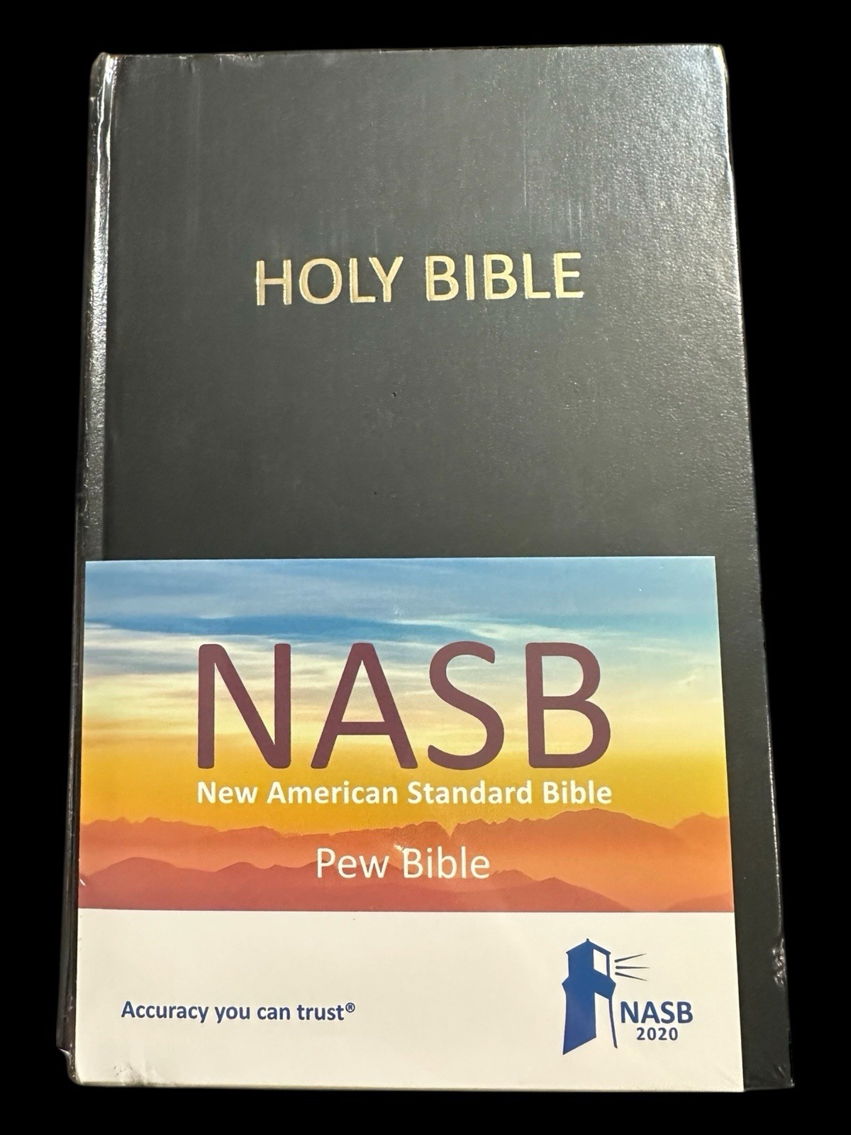 NASB 2020 Pew Bible, Black, Hardcover by The Lockman Foundation-Sealed