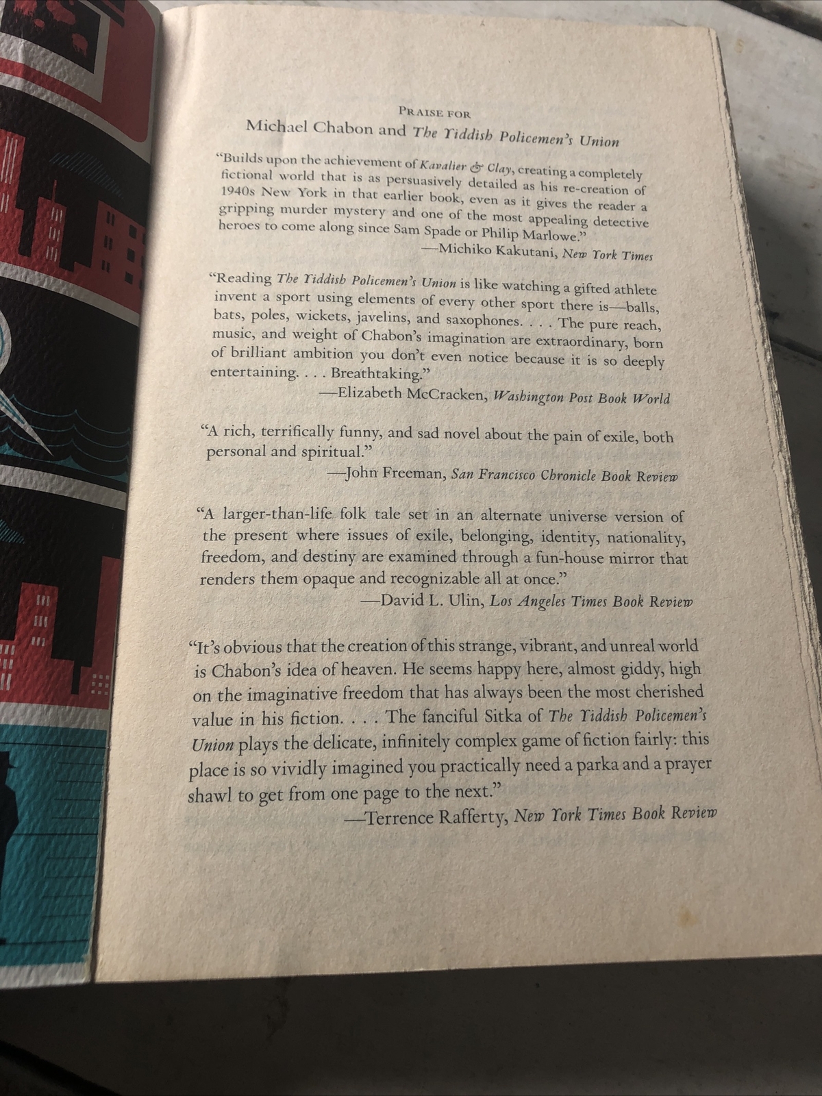 The Yiddish Policemen’s Union : A Novel by Michael Chabon (2008) P. S. Ser.ies
