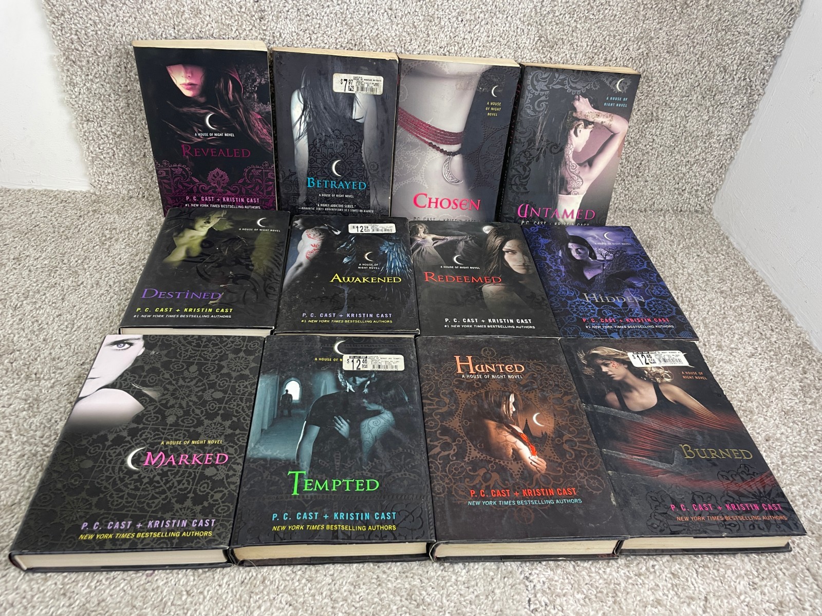 Lot of 12 PC Cast & Kristine Cast House of Night Novel Book Series Paperback