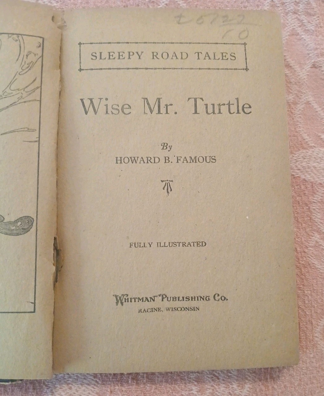 Antique Wise Mr Turtle Children’s Book Elizabeth Rosenkrans Animal Stories 1920s