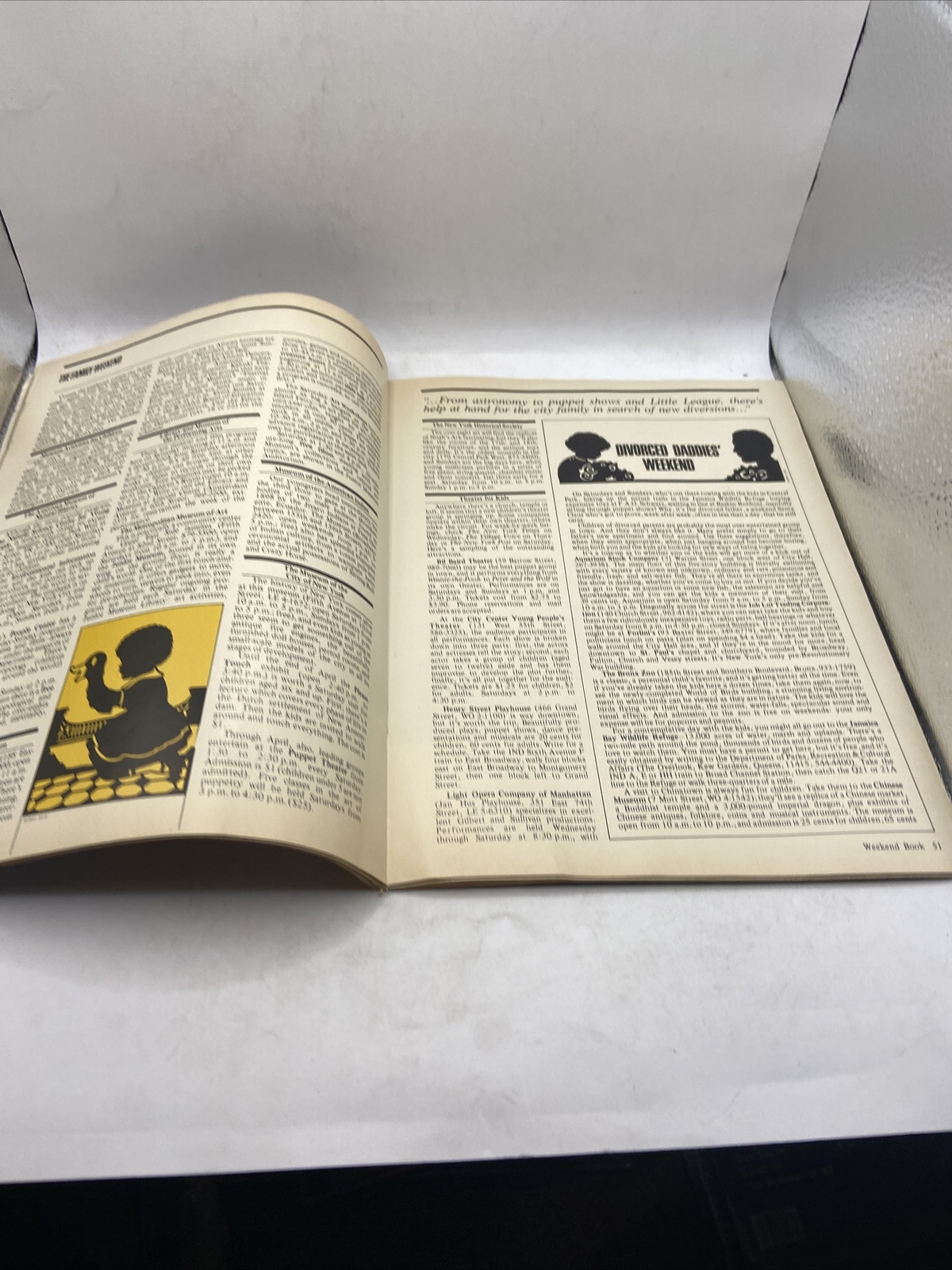 1973 The Weekend Book NEW YORK MAGAZINE Glaser Felker Excellent Condition
