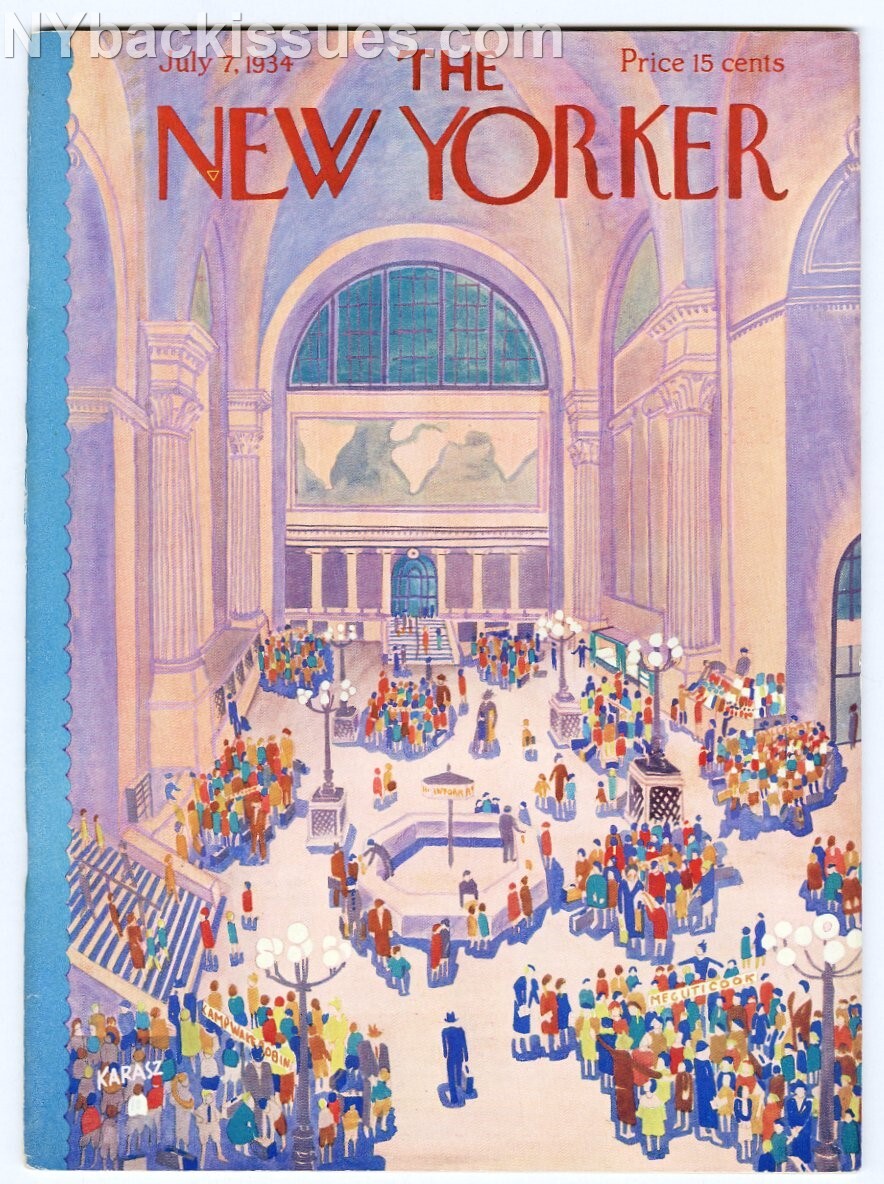 New Yorker magazine July 7 1934 Morley Callaghan Ogden Nash George S Kaufman