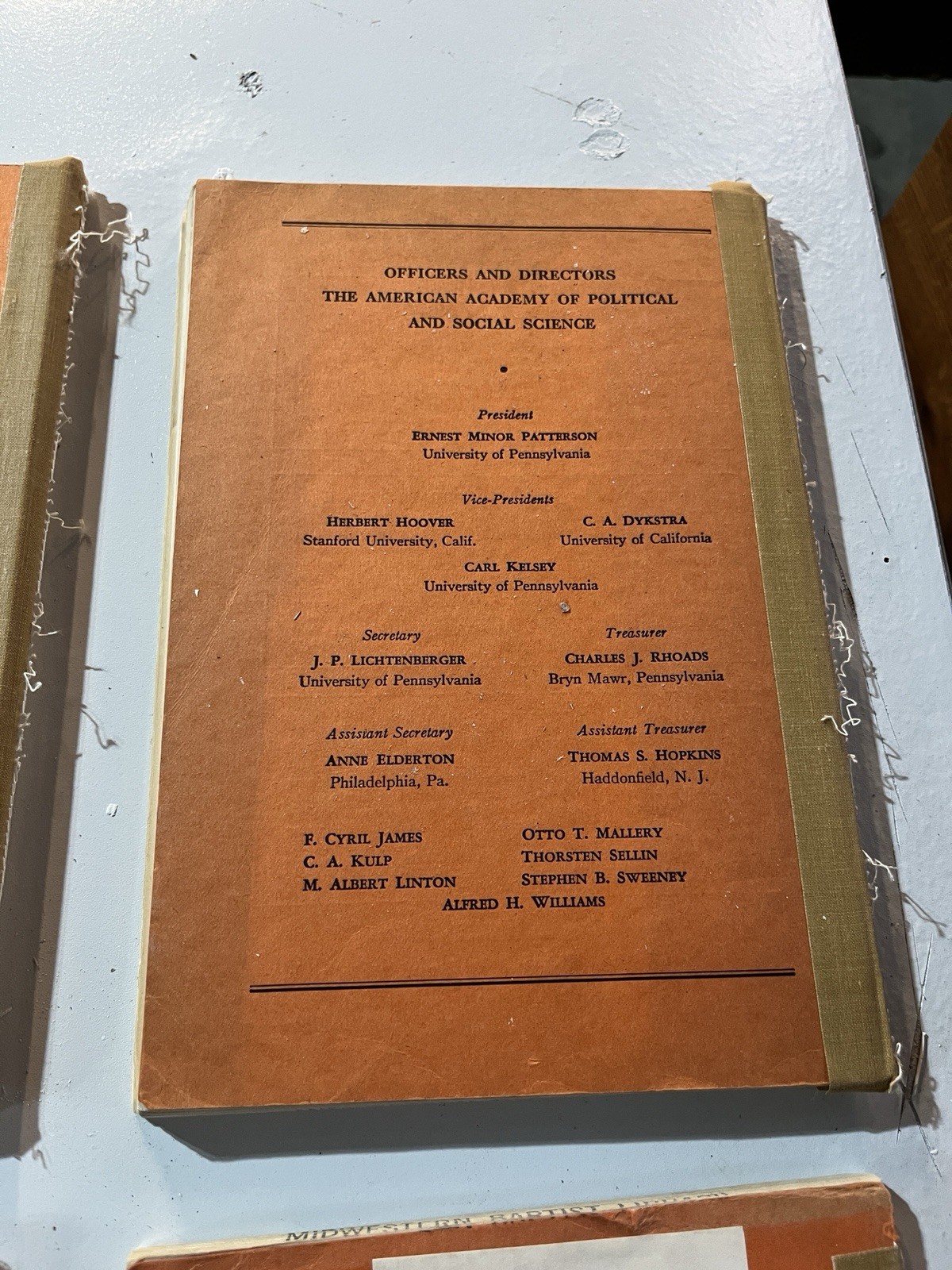 The Annals of the American Academy of Political and Social Science Lot 8 Books