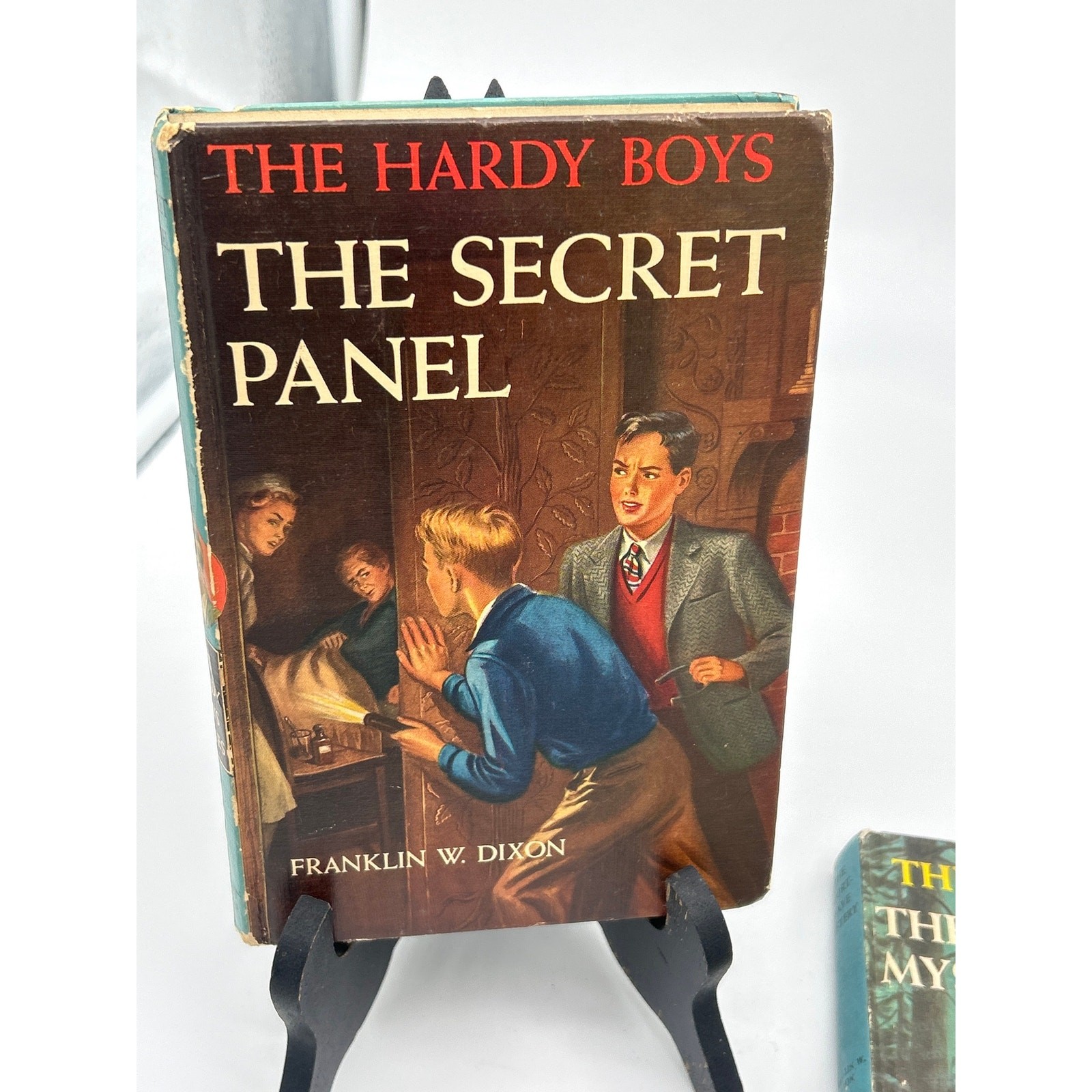 Vintage Hardy Boys Book Lot The Secret Panel 1946 & The Short-Wave Mystery 1966