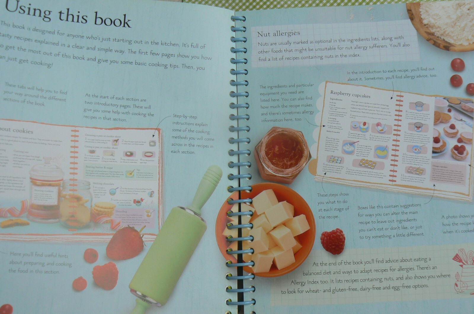 Usborne START TO COOK, spiral-hardcover, NEW Abigail Wheatley 190-pages EDC