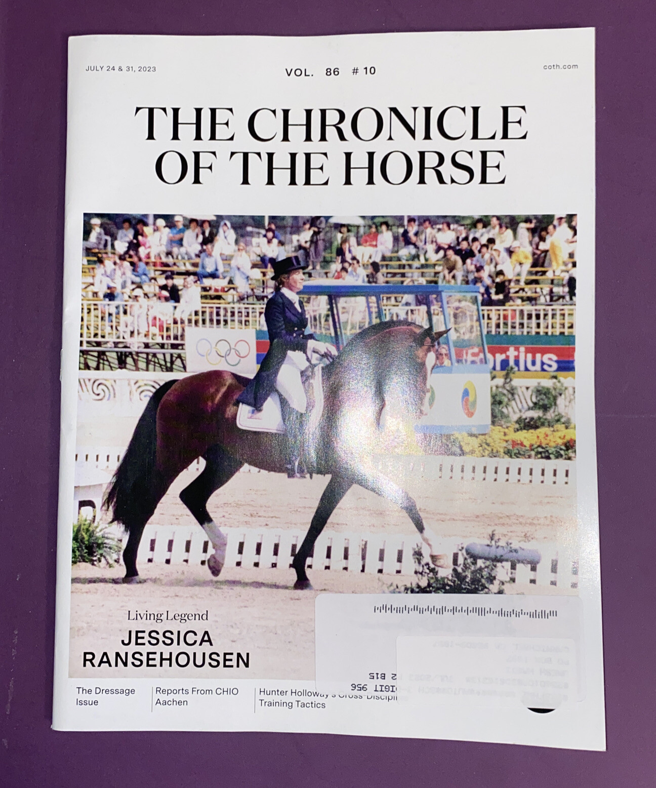 THE CHRONICLE OF THE HORSE JULY 24-31 2023 LEGEND JESSICA RANSEHOUSEN VOL 86 #10