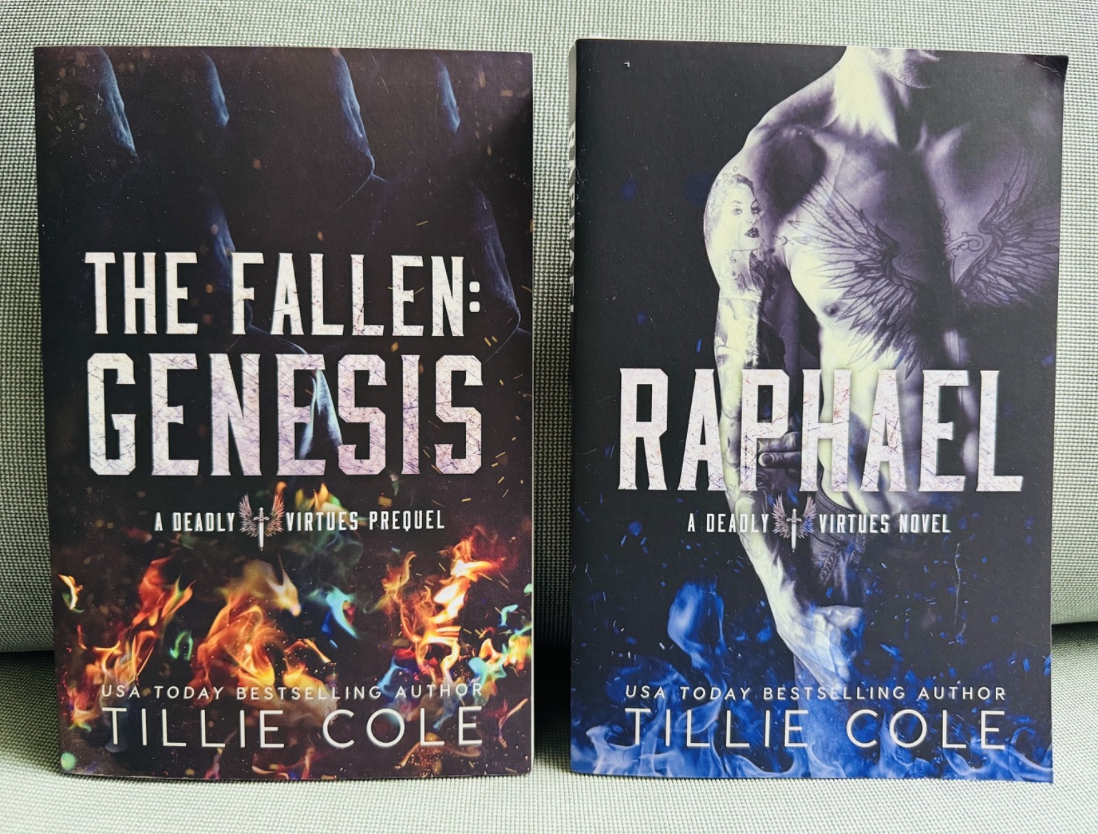 Tillie Cole – The Fallen: Genesis & Raphael, (Deadly Virtues), Signed OOP PB