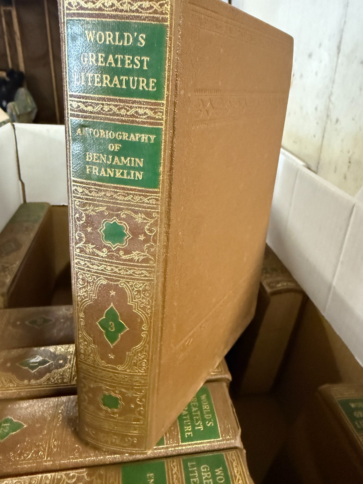 Autobiography of Benjamin Franklin World’s Greatest Literature 1936 Vol 3