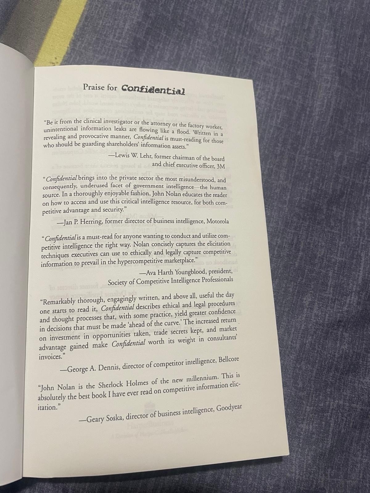 Confidential By John Nolan, paperback/ brand New, free Shipping Worldwide