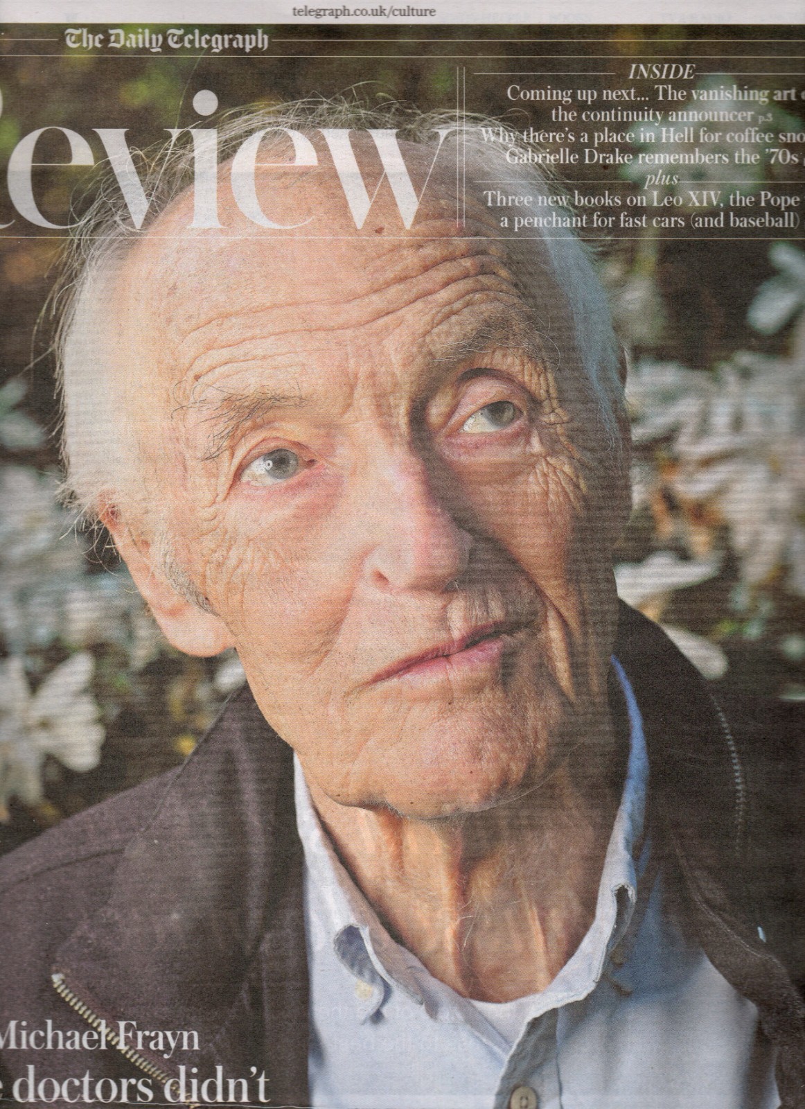 Daily Telegraph Review April 4 2026 – Michael Frayn, Gabrielle Drake