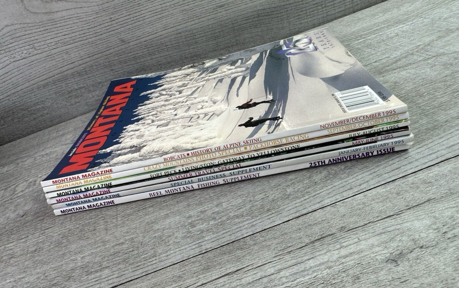 Vintage Lot Of 6 Montana Magazine 1995 Bimonthly Issues