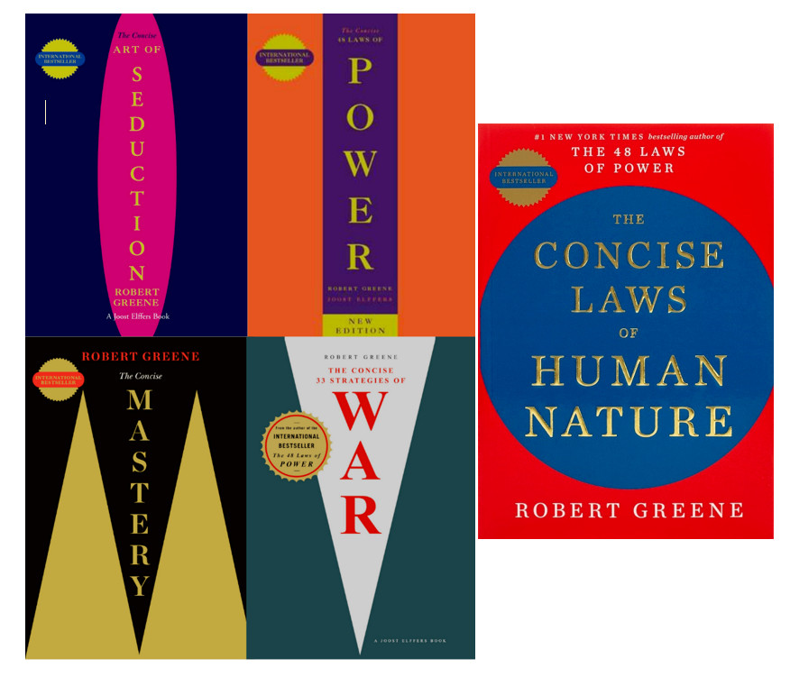 Robert Greene Collection 5 Books Set – [CONCISE] Seduction, Power, Mastery, War