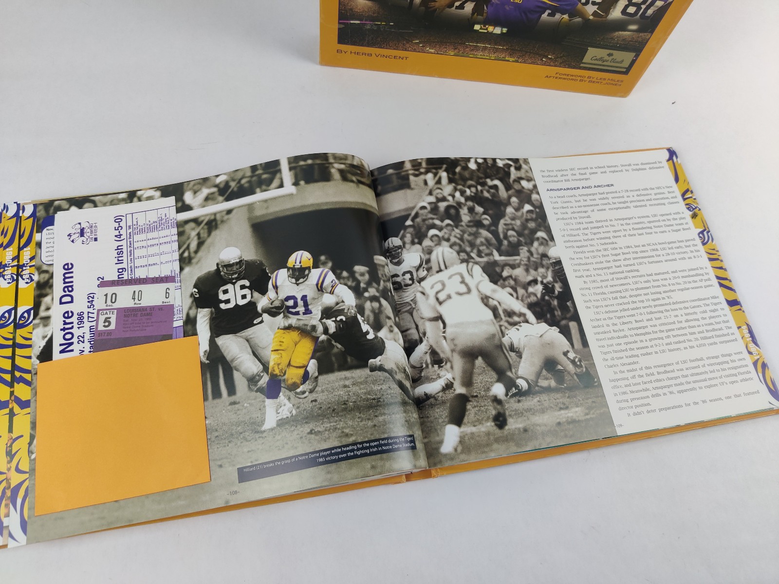 LSU Football Vault The History of the Fighting Tigers 2008 By Herb Vincent book