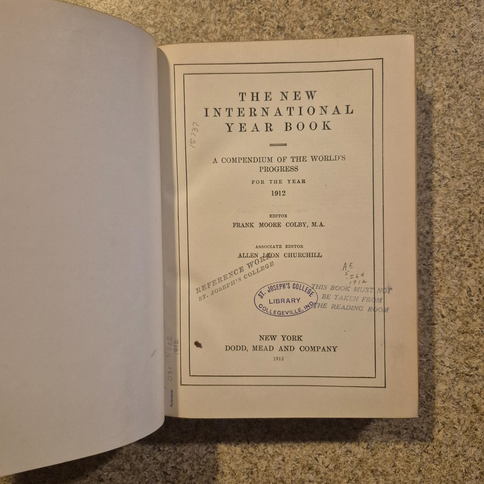 The New International Yearbook For The Year 1909 & 1912 HC With Pictures