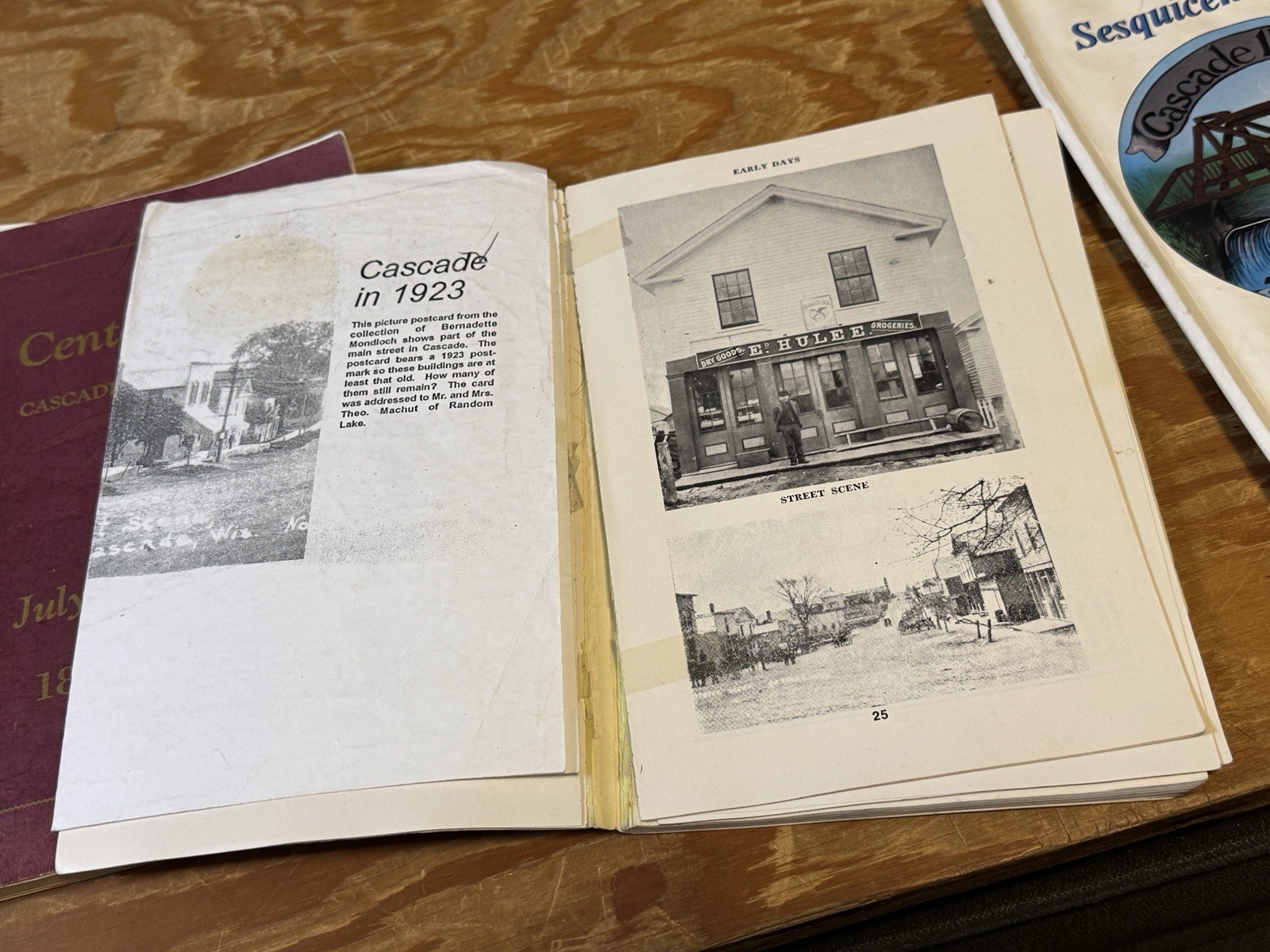 Centennial Cascade, Wisconsin 1848 – 1948 1973 1998 Books Local History PB