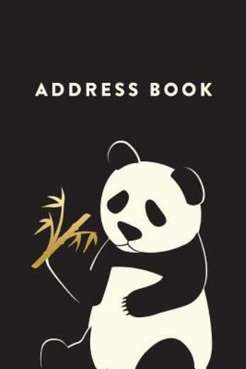 Address Book: Panda, 6X9, 130 Pages, Professionally Designed