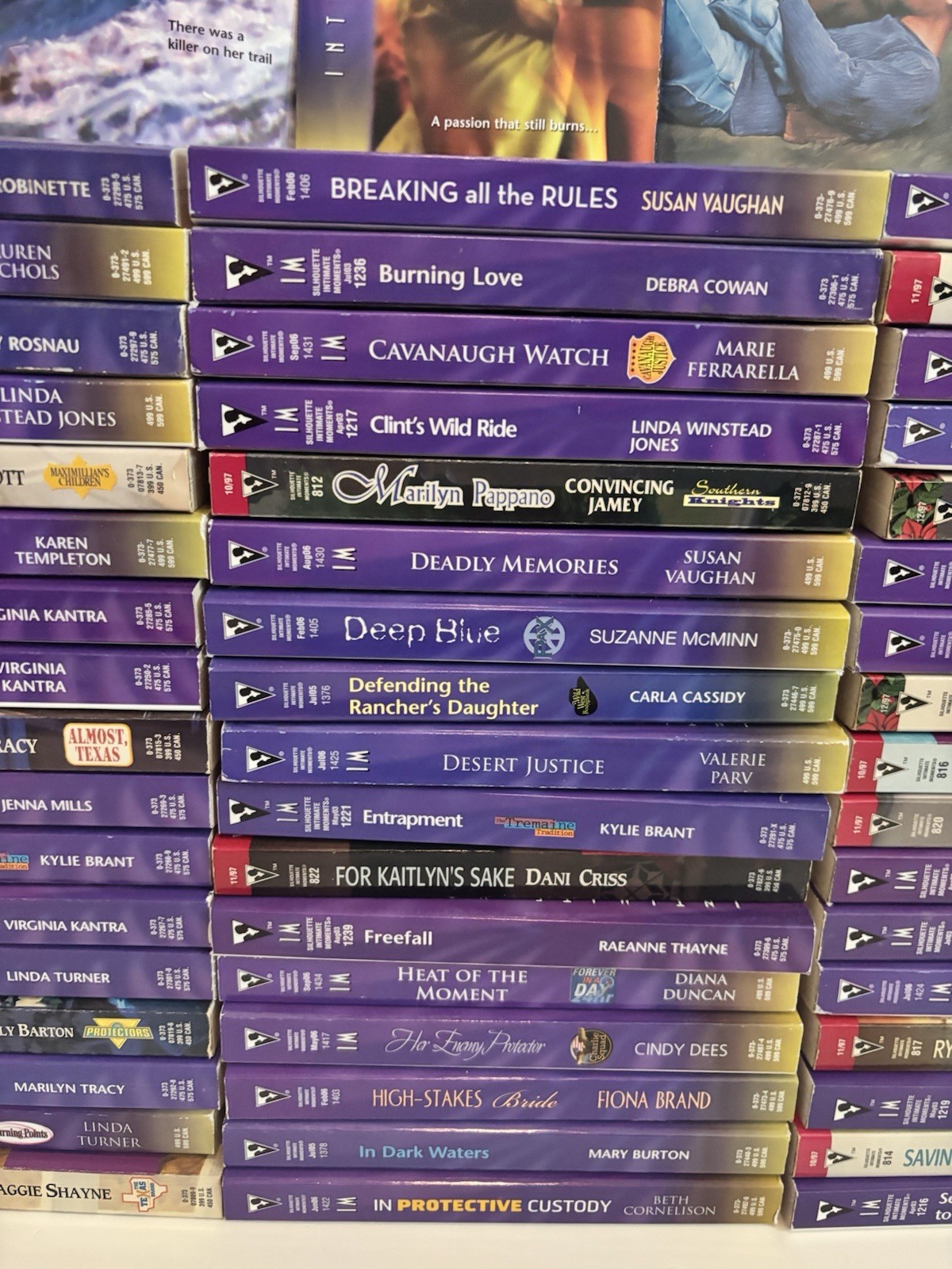 72 Silhouette Desire Intimate Moments Romance Suspense Books Lot VARIOUS Authors