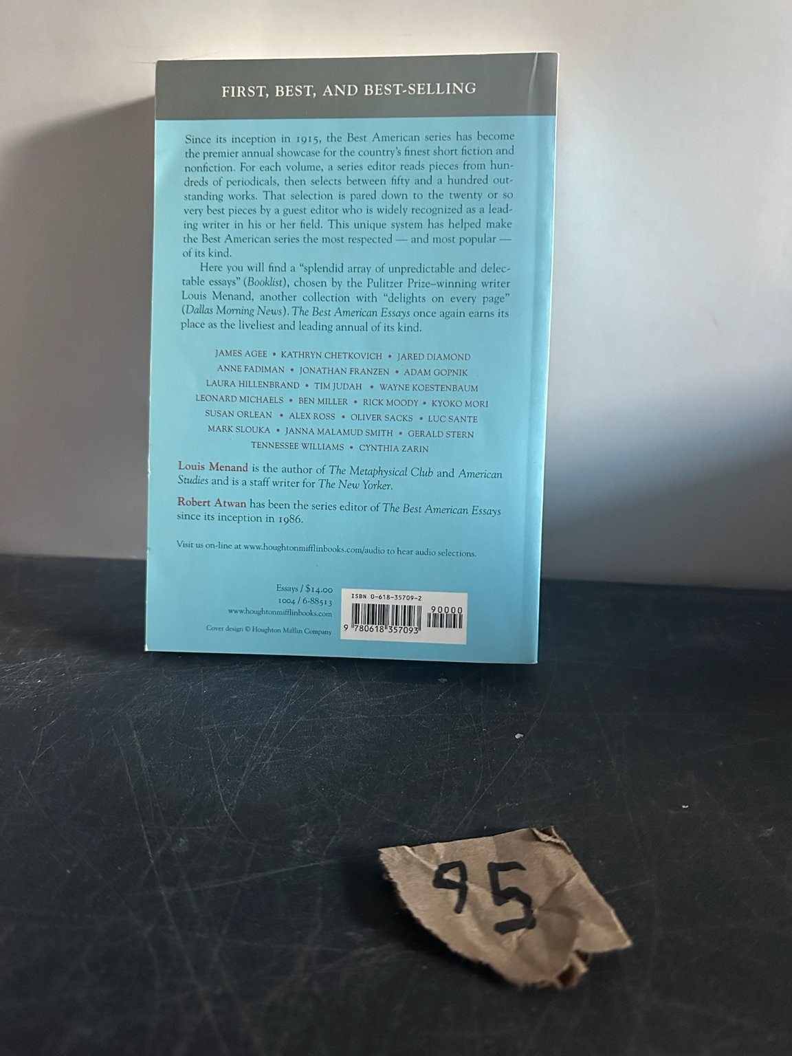 Best American Essays 2004 Louis Menand Robert Atwan Anthology Houghton Mifflin
