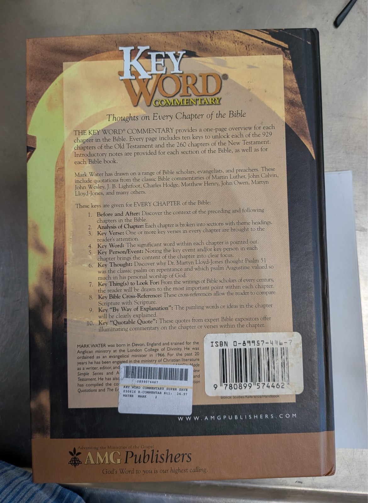 Key Word Commentary : Thoughts on Every Chapter of the Bible by Mark Water