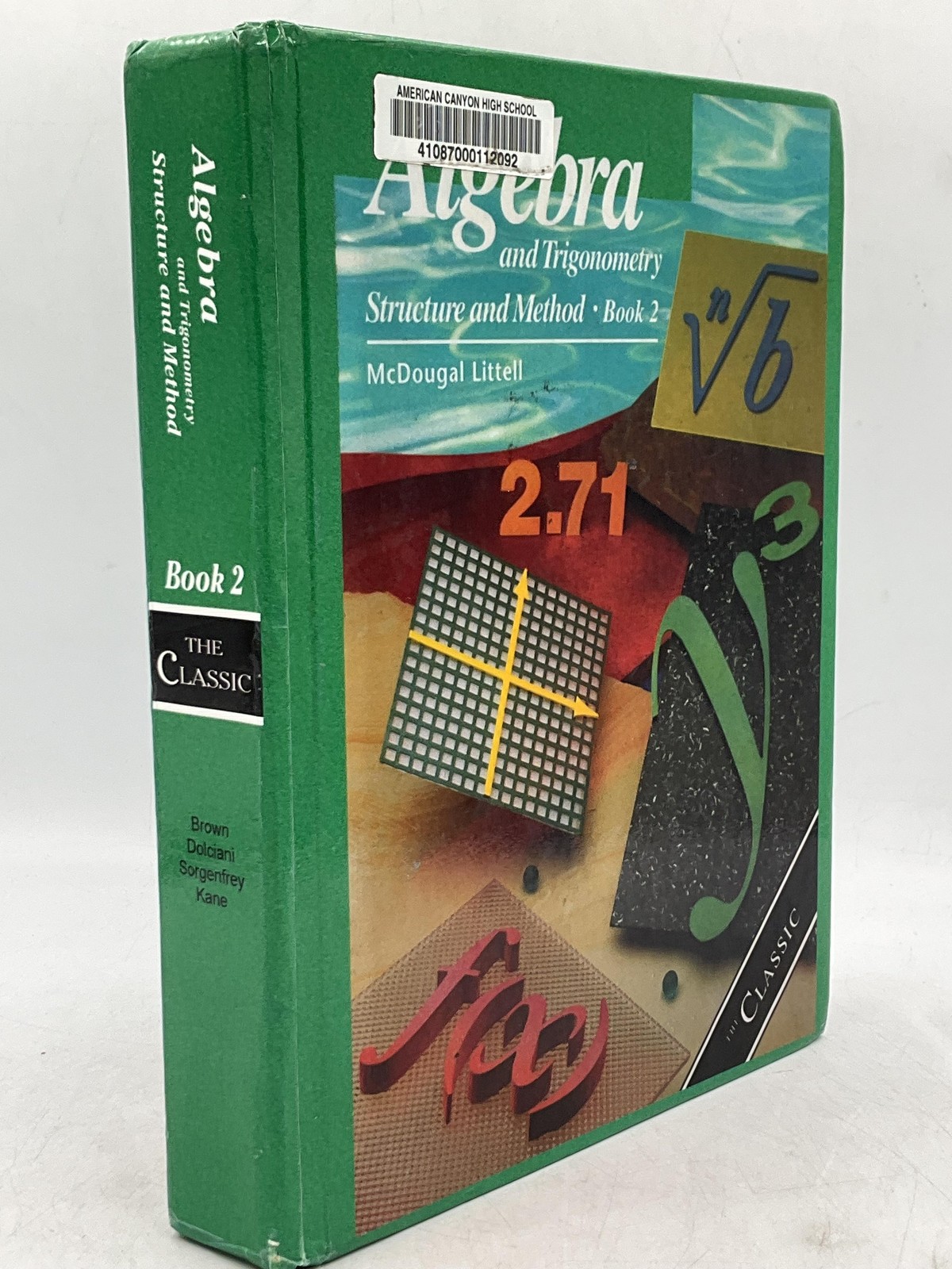 ALGEBRA And Trigonometry Structure And Method Book 2 Hardcover