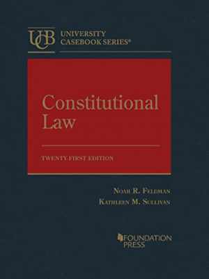 Constitutional Law – Hardcover, by Feldman Noah; Sullivan – Acceptable