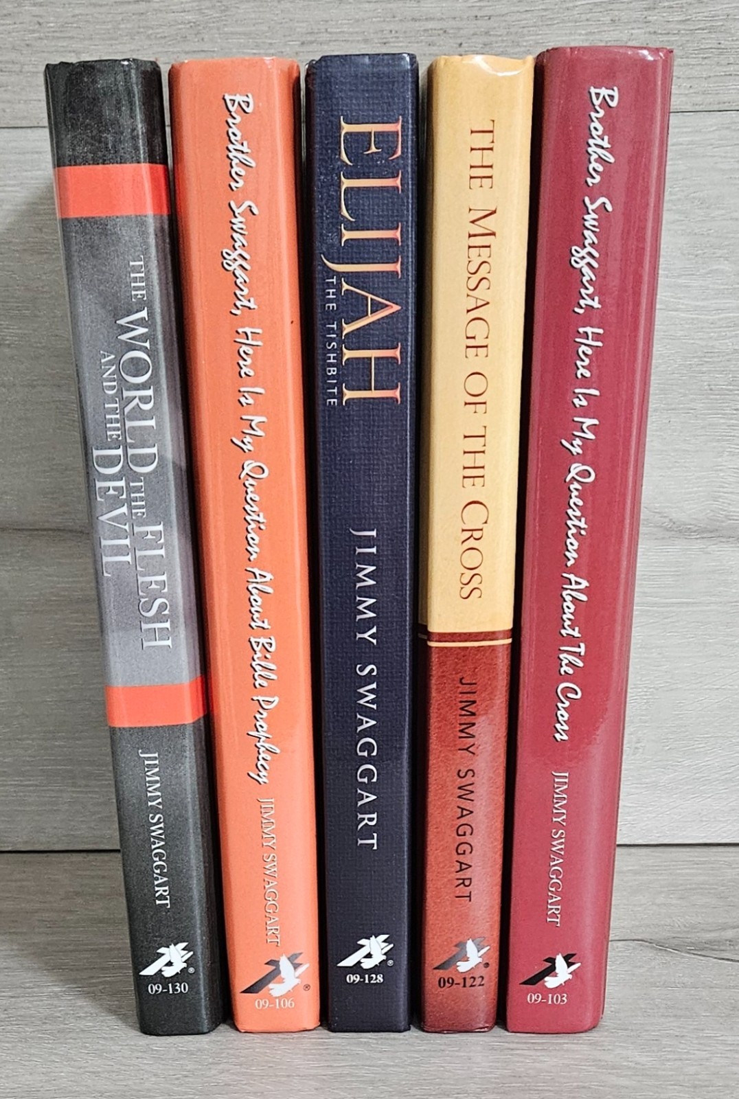 Jimmy Swaggart Lot of 5 Hardcover Books-Elijah, Message, World, Brother Swaggart