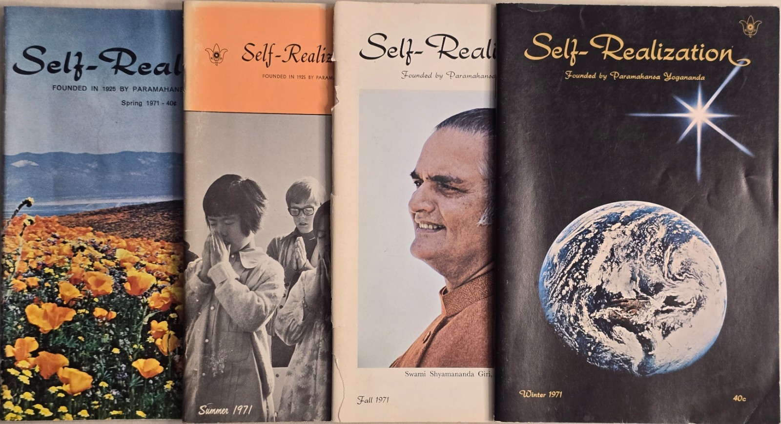 Self-Realization Fellowship Magazine Yogananda – Full Year 1971 (4 Issues)