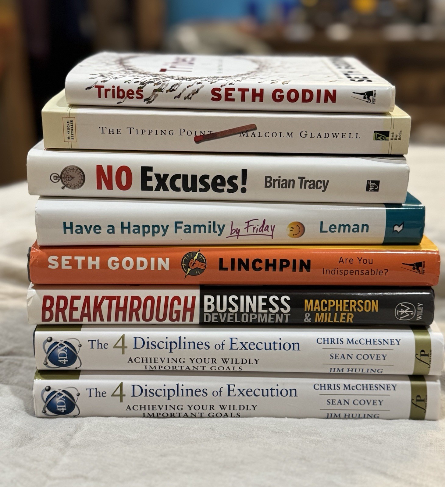 Business Leadership Lot Godin Gladwell Tracy 4 DisciplinesExecution Productivity