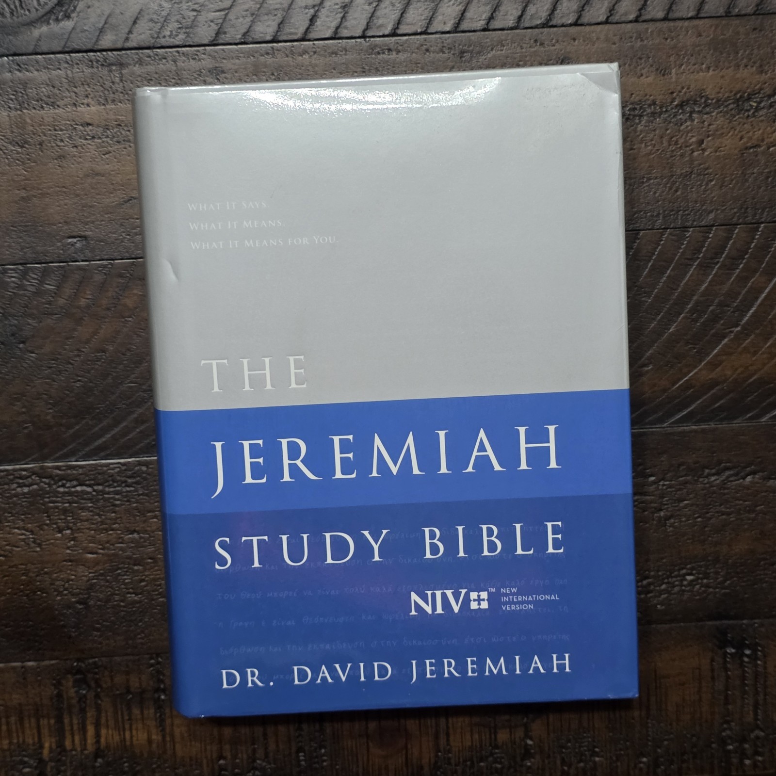 The Jeremiah Study Bible NIV Hardcover Dr. David Jeremiah Like New Worthy Publis