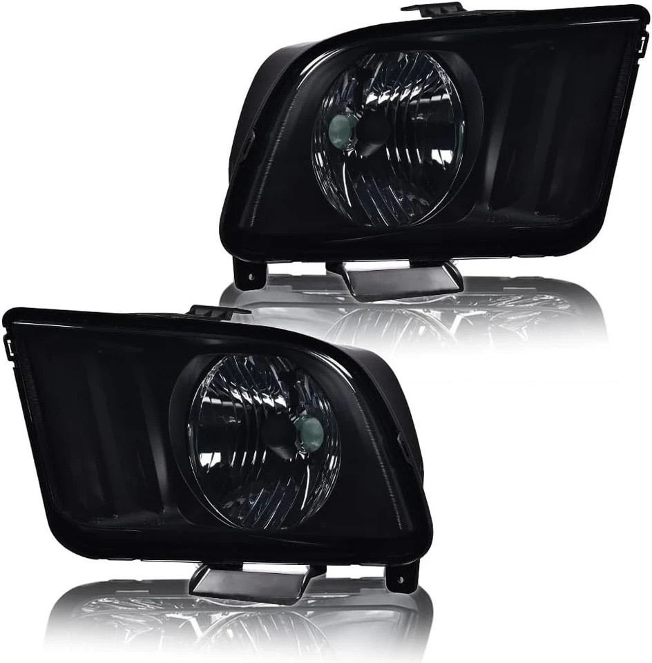Headlights Assembly, Compatible with Ford Mustang 2005 2006 2007 2008 2009 Bumpe