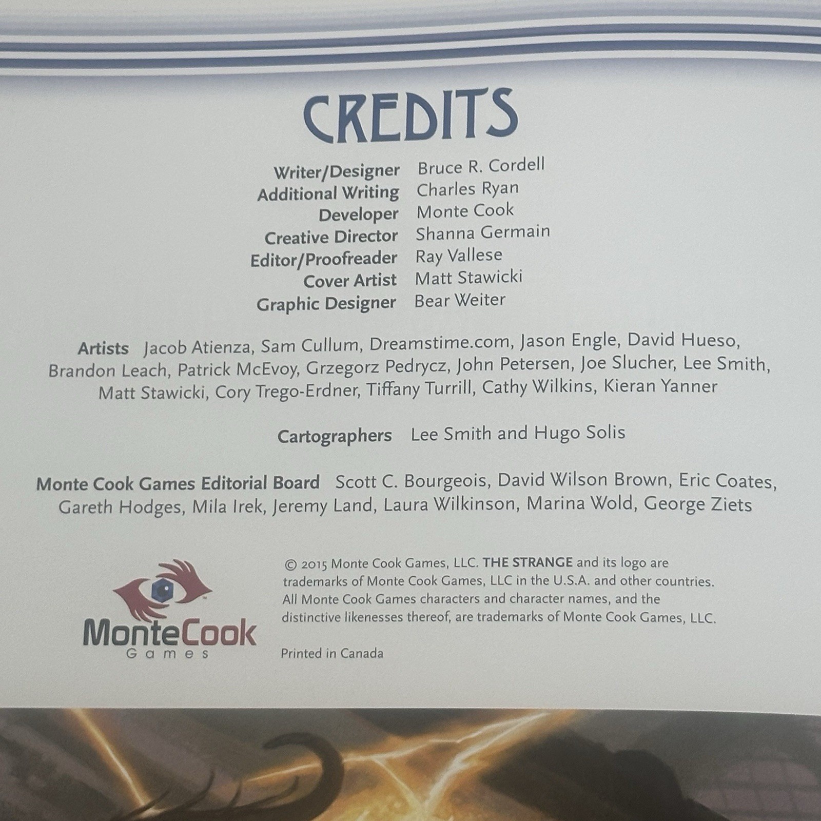 Monte Cook The Strange Strange Revelations EX