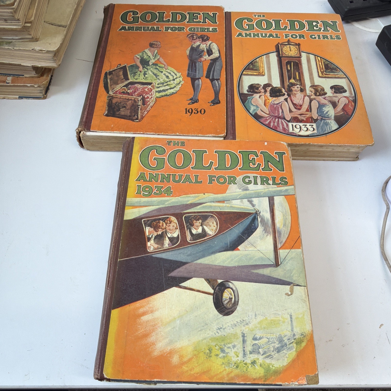 The Golden Annual For Girls 1930/33 & 34. See Pics For Condition For Age