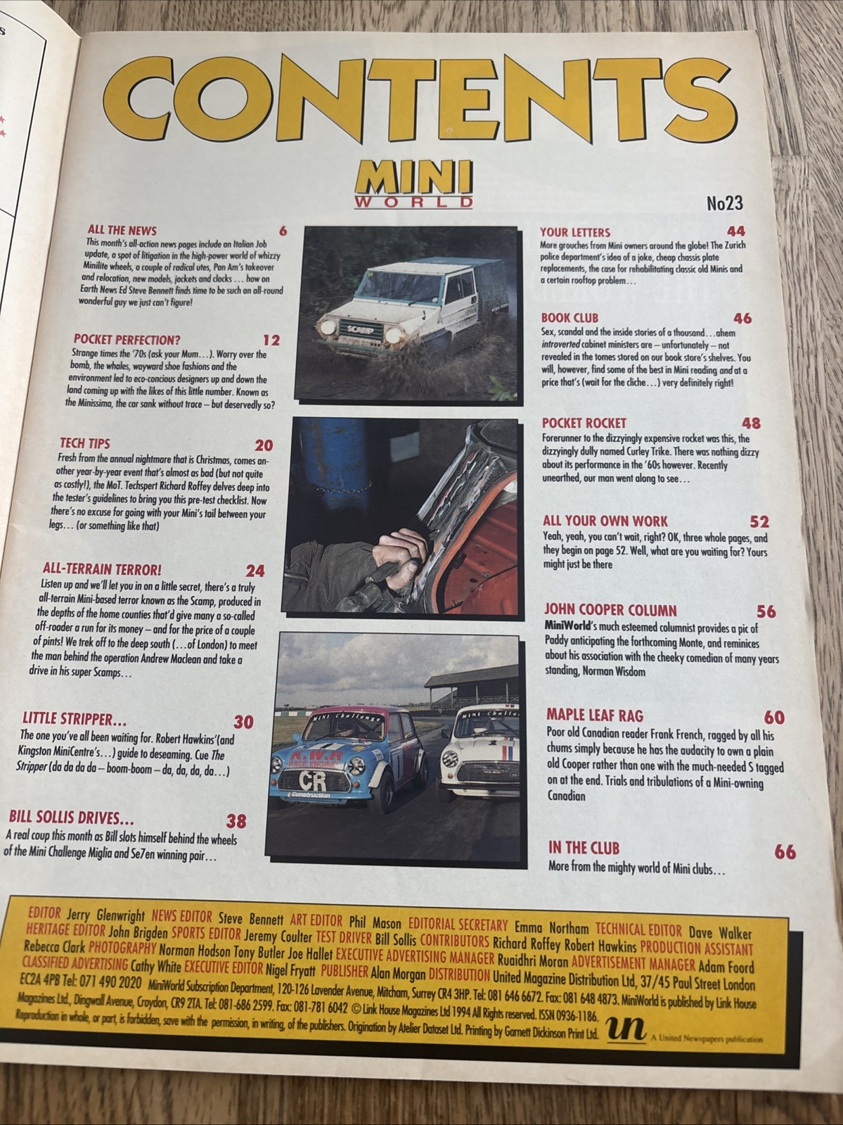Mini World Magazine March 1994 – Step by Step Deseaming, Super Scamp