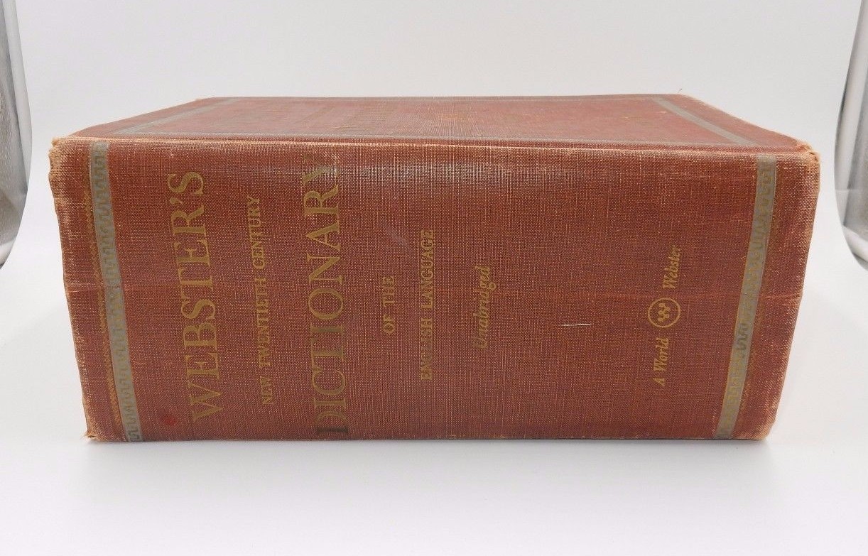 1951 WEBSTERS NEW TWENTIETH CENTURY DICTIONARY OF ENGLISH LANGUAGE UNABRIDGED
