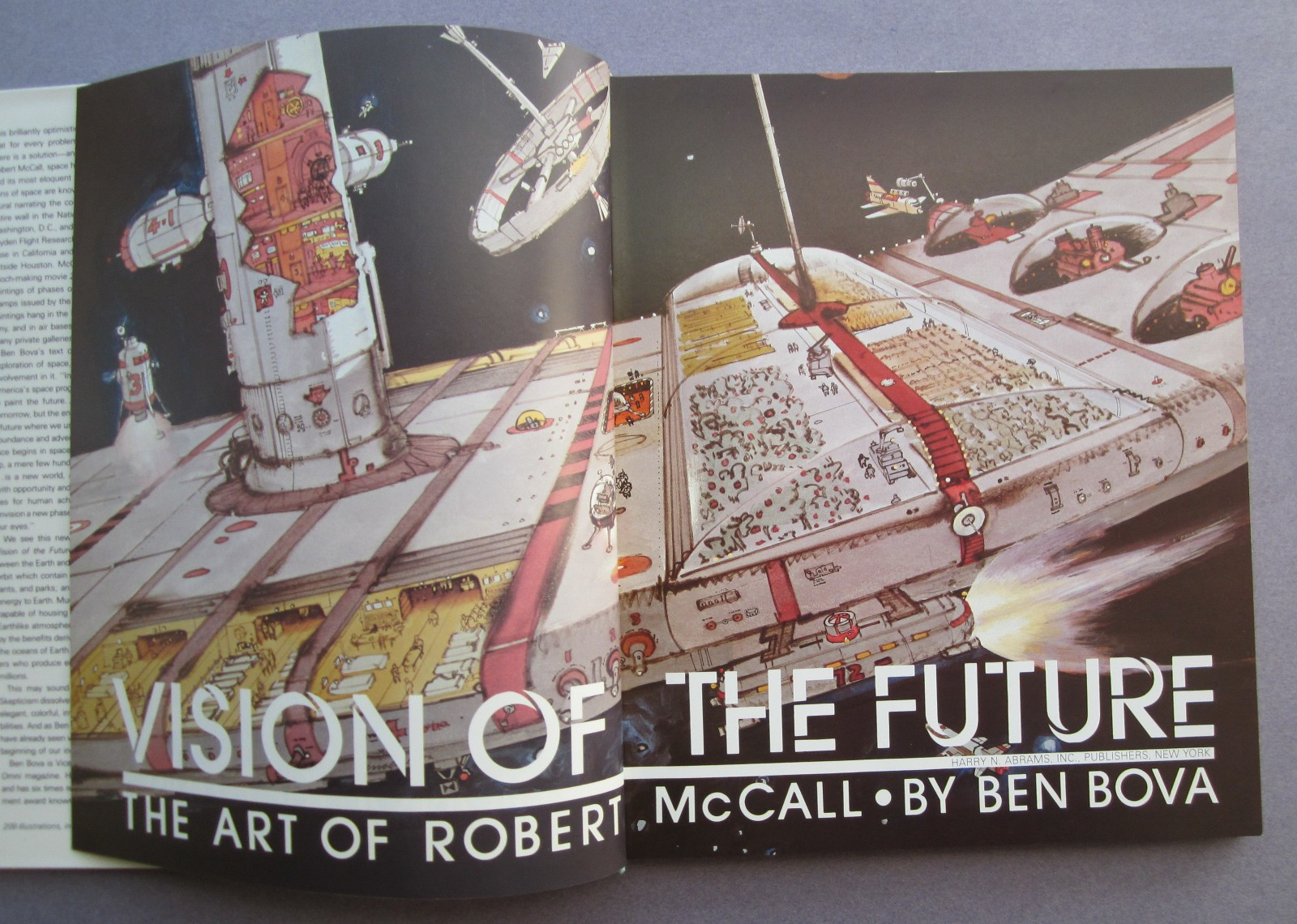 Vision of the Future: The Art of Robert McCall by Ben Bova 1st HC DJ 1982