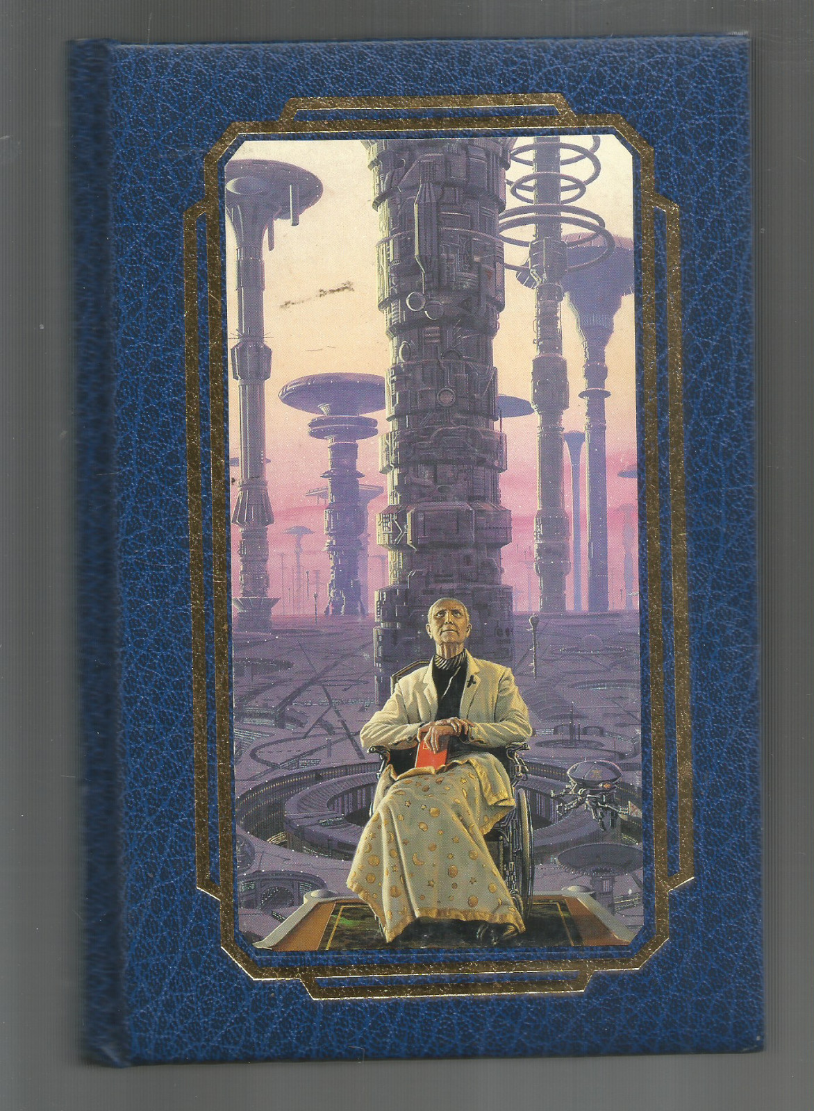 FOUNDATION – ISAAC ASIMOV – BLUE FAUX LEATHER BOUND COLLECTION SCI-FI -BANTAM HC