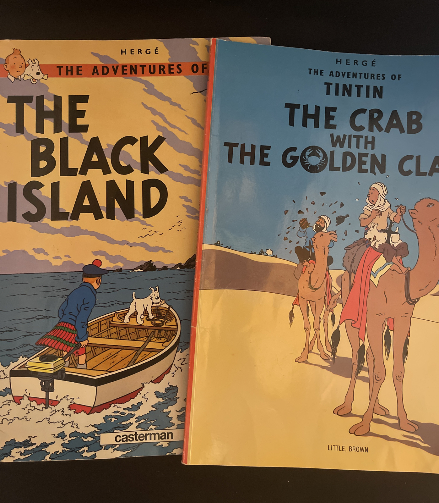 The Adventures of Tin Tin THE BLACK ISLAND & THE CRAB WITH THE GOLDEN CLAWS