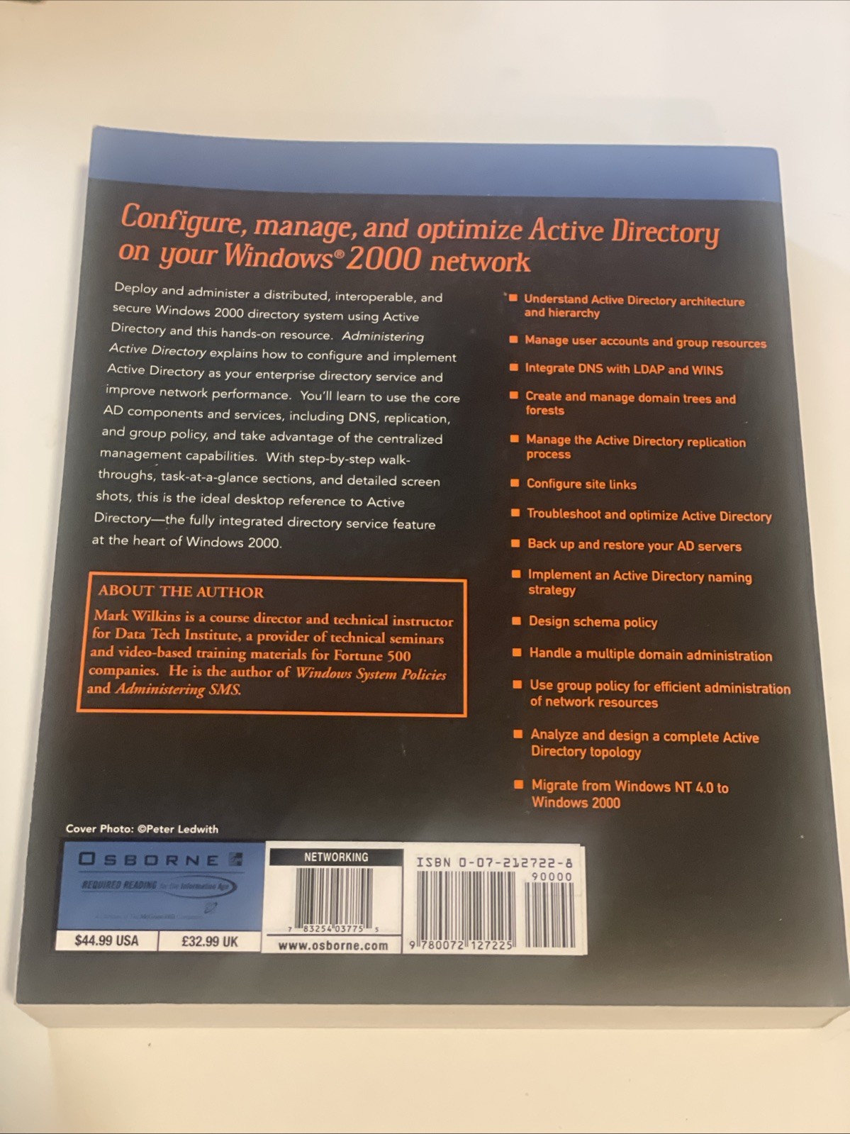Administering Active Directory by Mark Wilkins (2001)