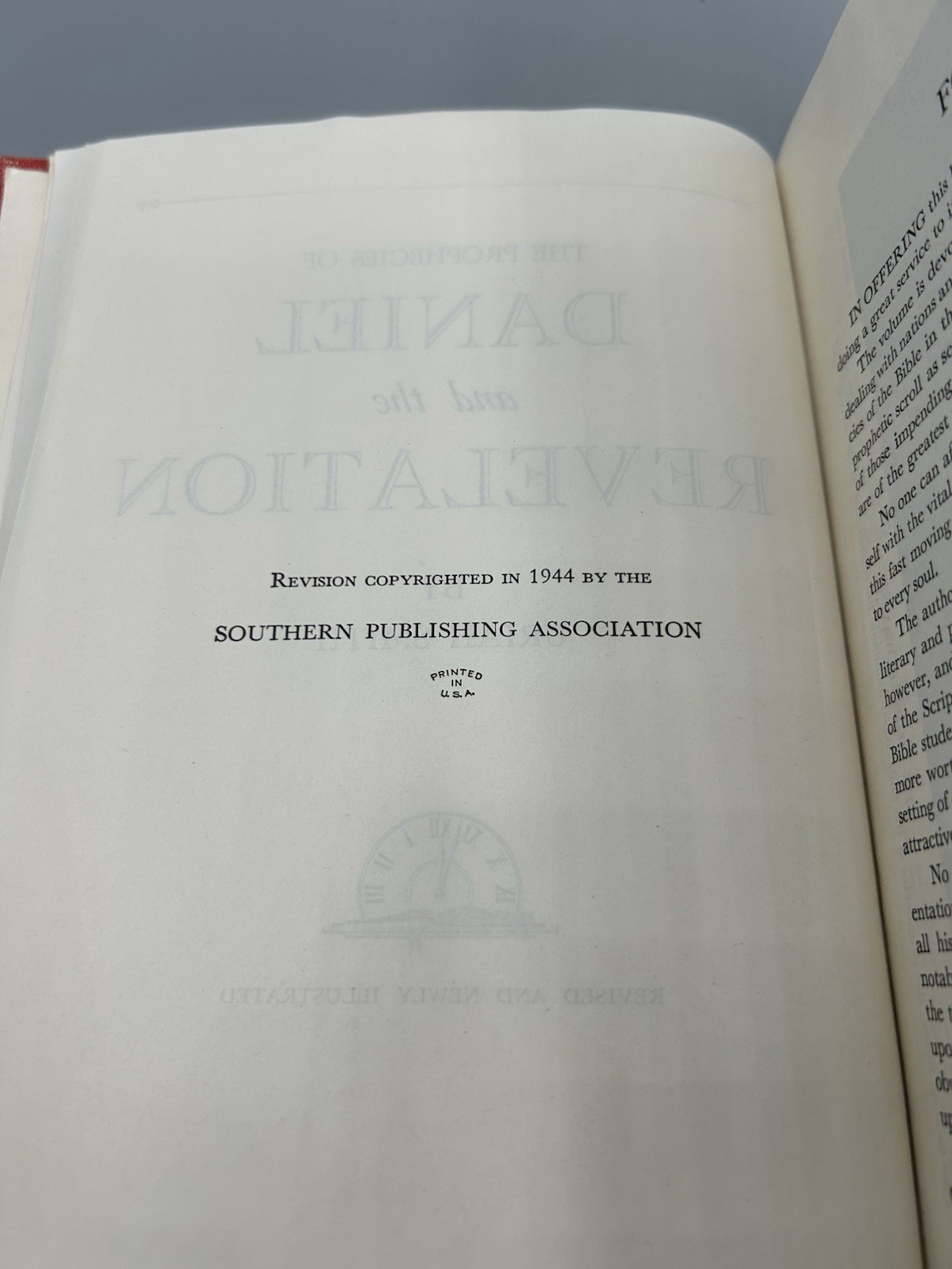 The Prophecies of Daniel and the Revelation by Uriah Smith 1944 HB