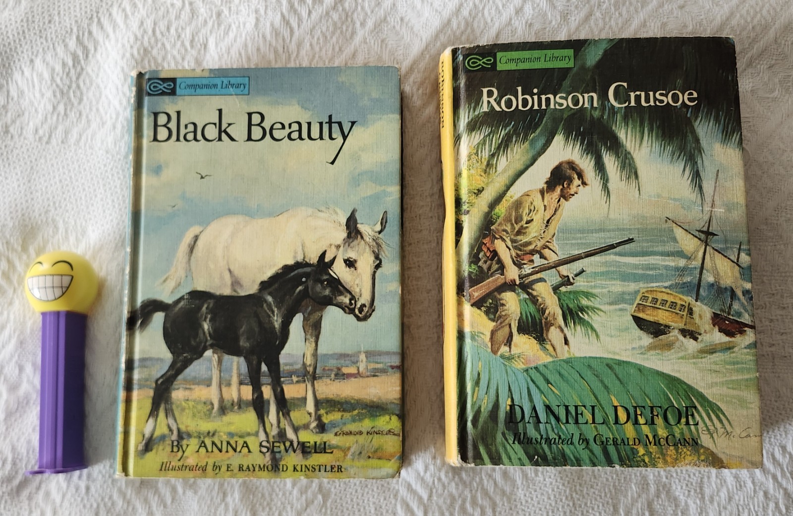 2 Vintage 1960’s Companion Library 2-in-1 Book Hard Back Children’s Classics LOT