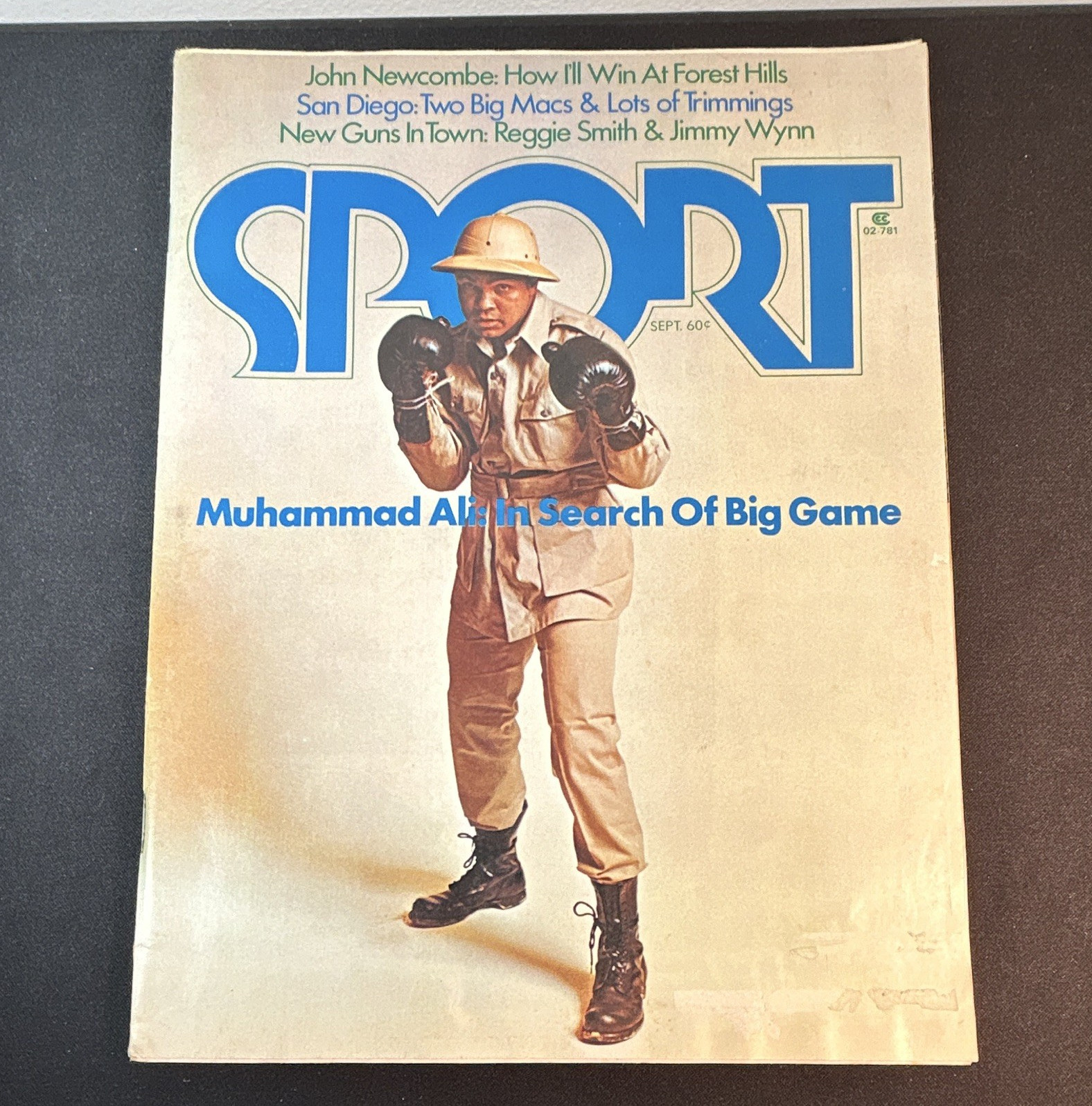 1974 SPORT Magazine MUHAMMAD ALI Boxing Cover (Label Removed) super clean