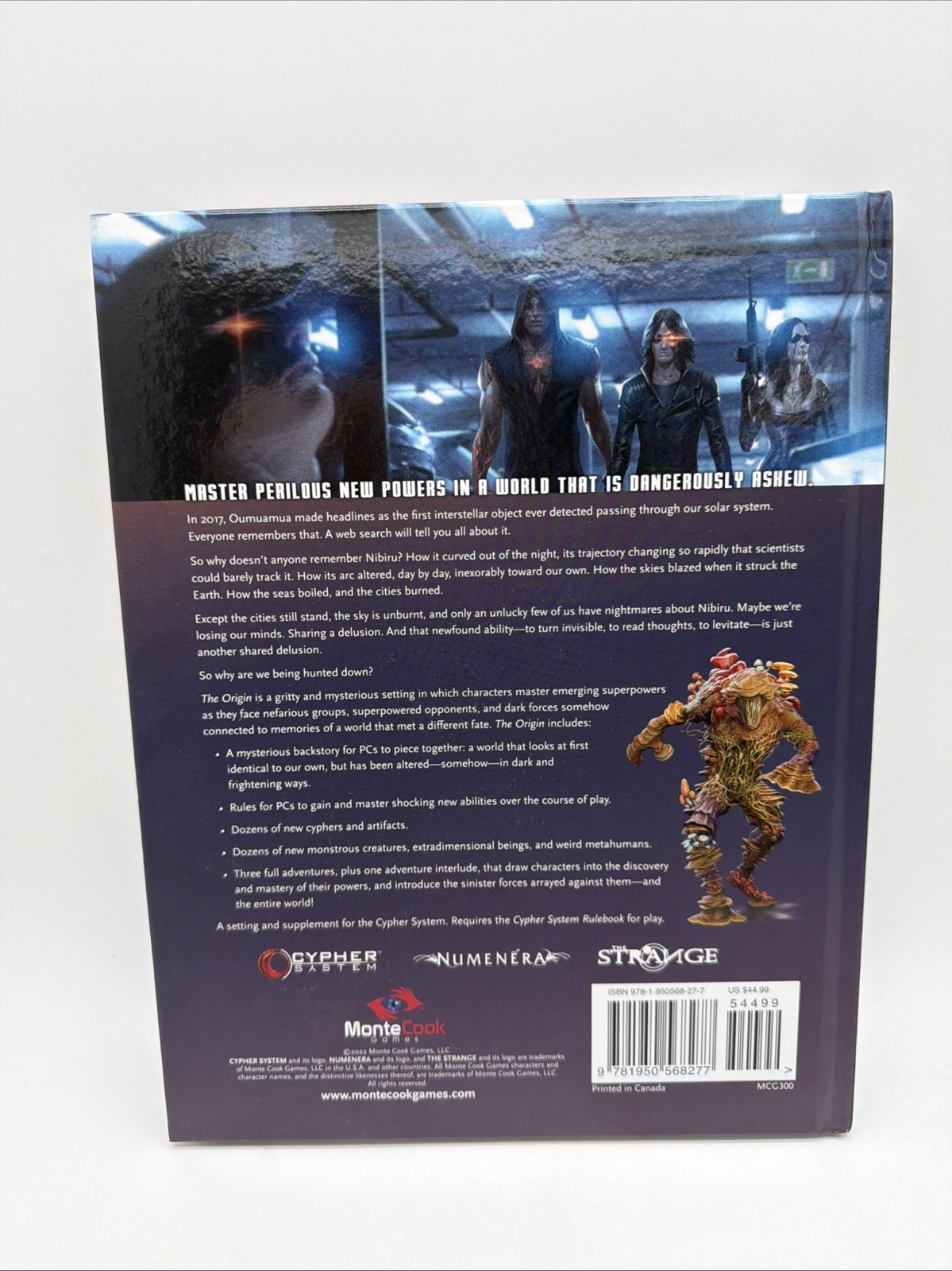 Cypher System The Origin by Monte Cook Games Setting, Excellent Condition