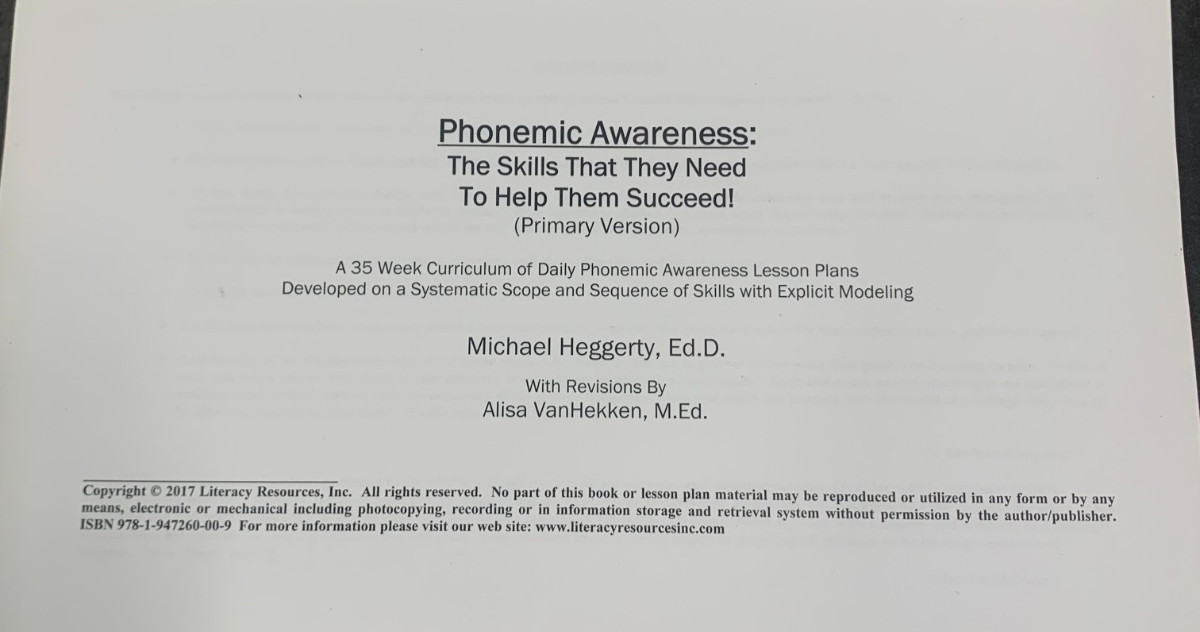 Heggerty Phonemic Awareness PRIMARY Curriculum 2017 Edition
