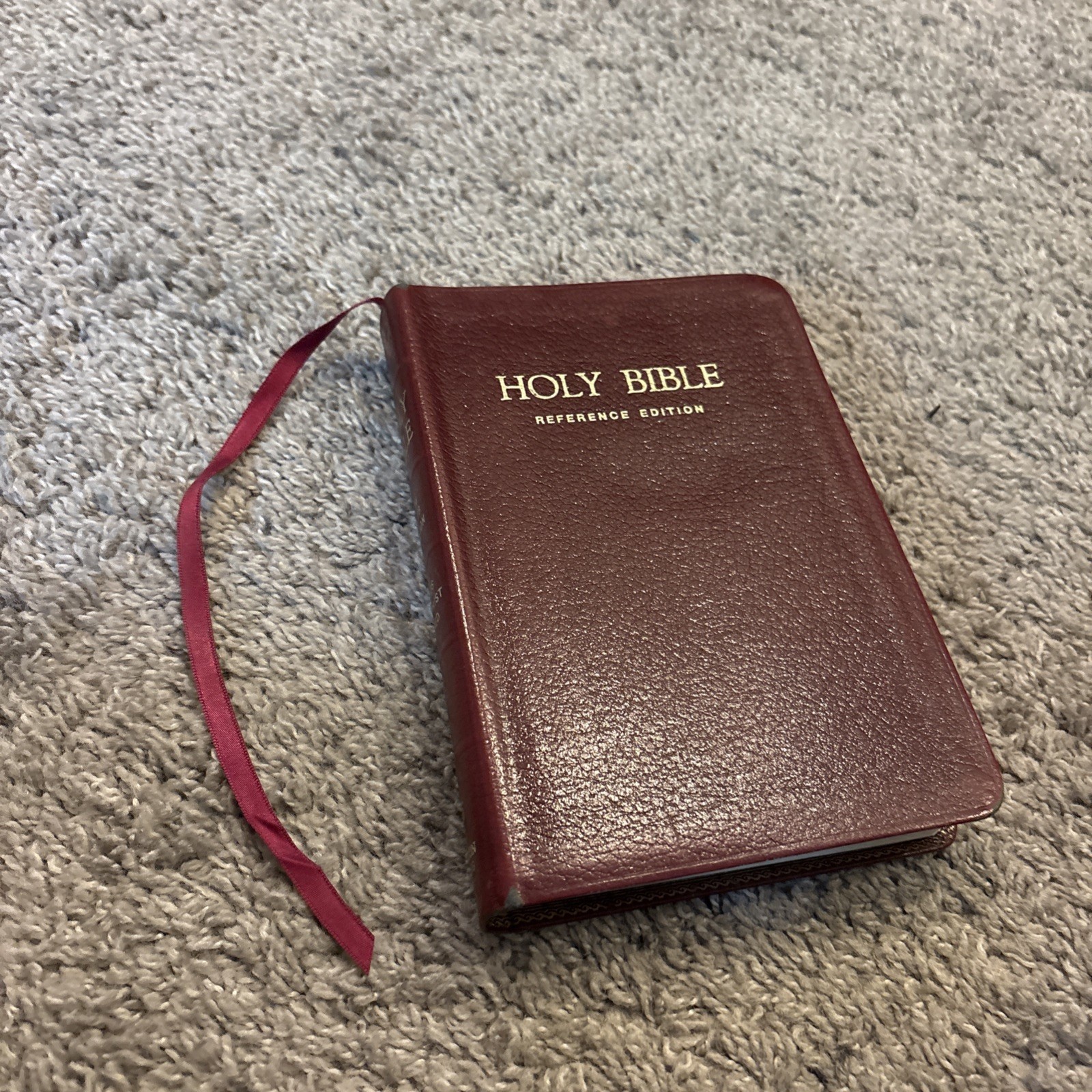 1972 Genuine Leather Holy Bible Reference Edition 485BG Nelson KJV King James