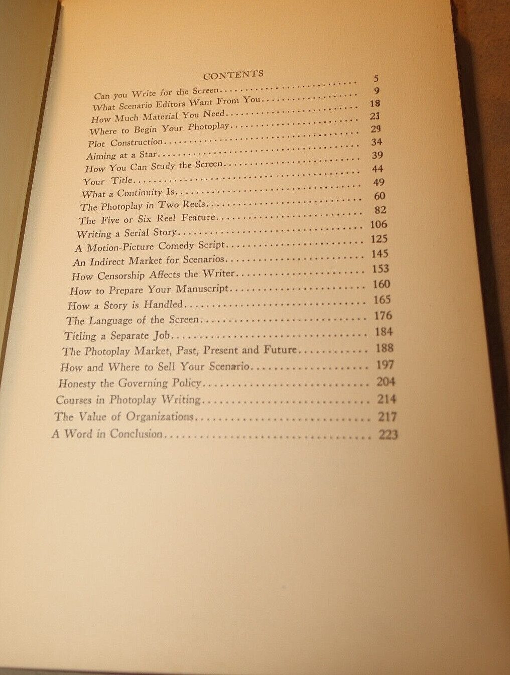 PHOTOPLAY WRITING William Lord Wright First Edition 1922 Hardcover Movie Screen
