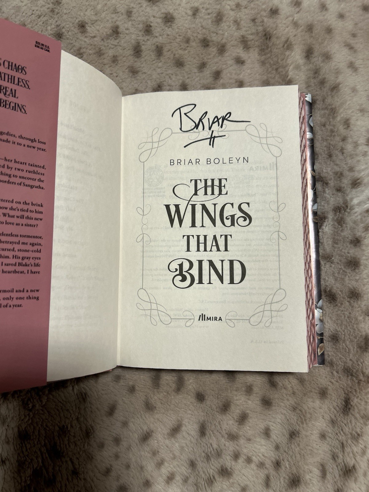 The Wings That Bind (Deluxe Edition) by Briar Boleyn SIGNED IN PERSON