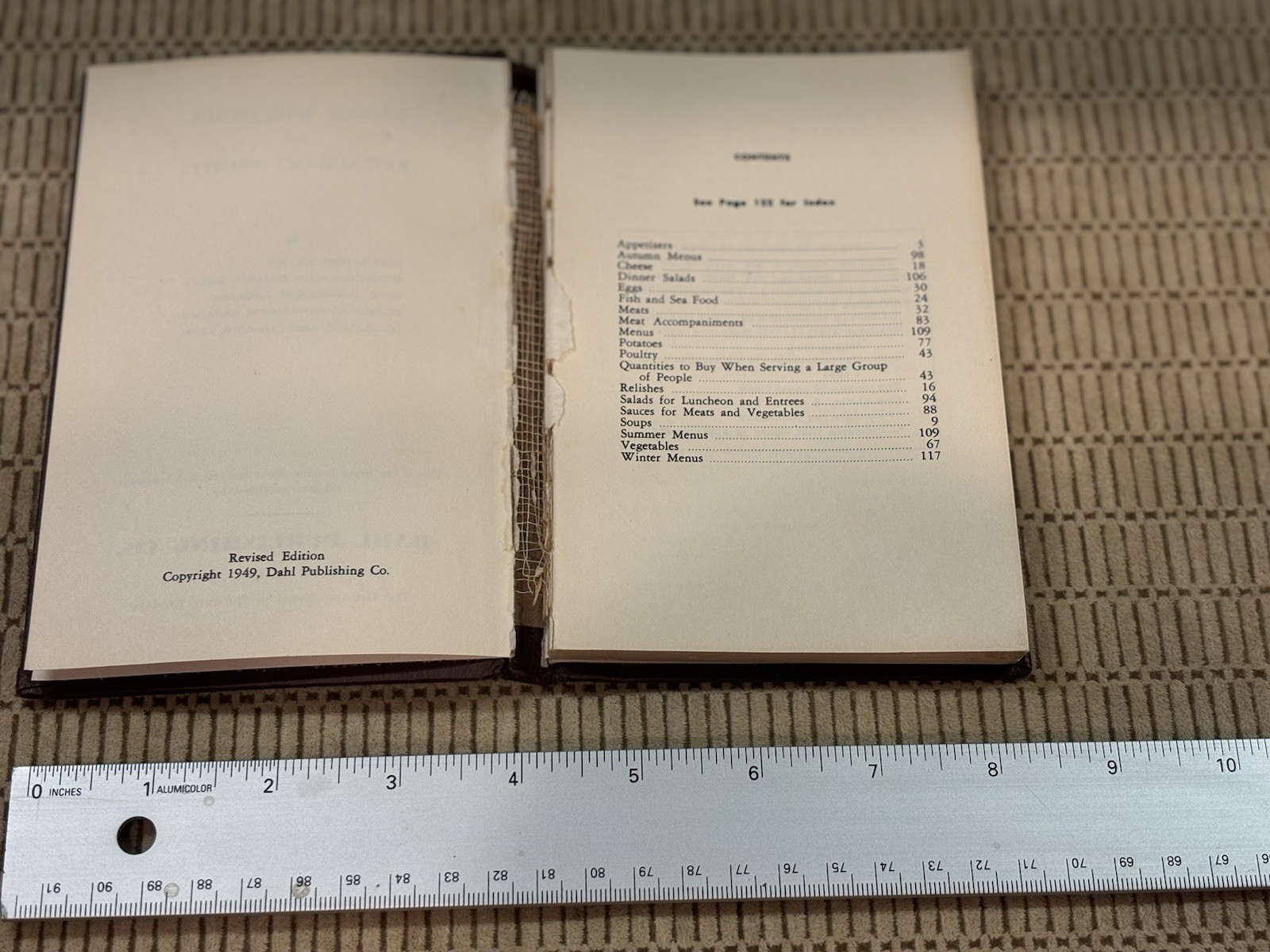 RECIPES AND MENUS FOR RESTAURANT PROFITS 1949 BY ALICE EASTON